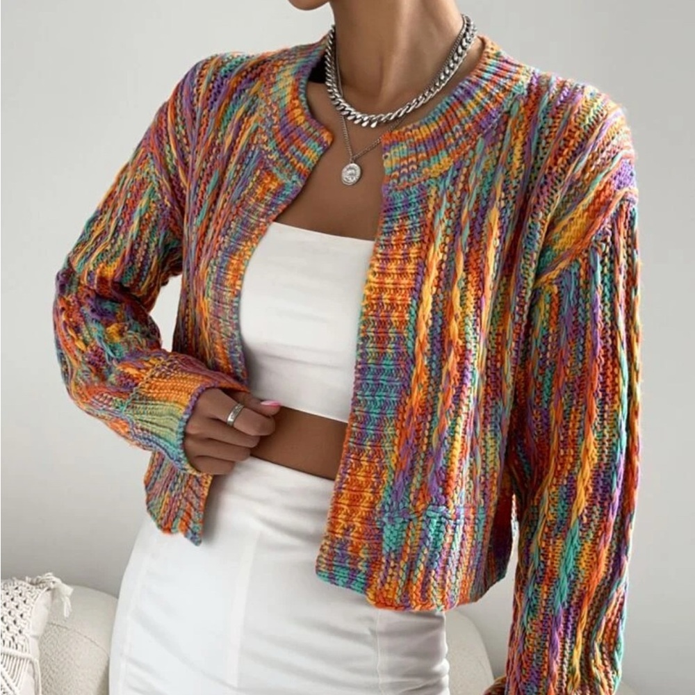 SHEIN Drop Shoulder Cardigan